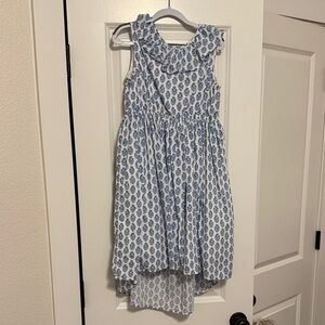 Tea Collection Floral Blue and White Dress